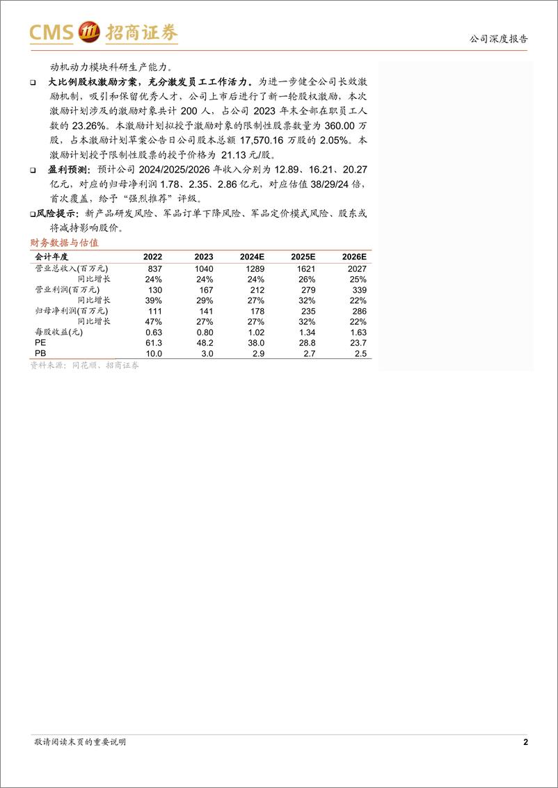 《国科军工(688543)立足导弹动力、控制与弹药双领域，国内重要的武器装备总体供应商-240817-招商证券-45页》 - 第2页预览图