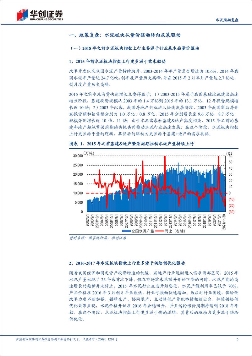 《建材行业稳增长基建专题报告（一）：水泥周期复盘，政策驱动，量价催化，精选区域-20220511-华创证券-23页》 - 第6页预览图