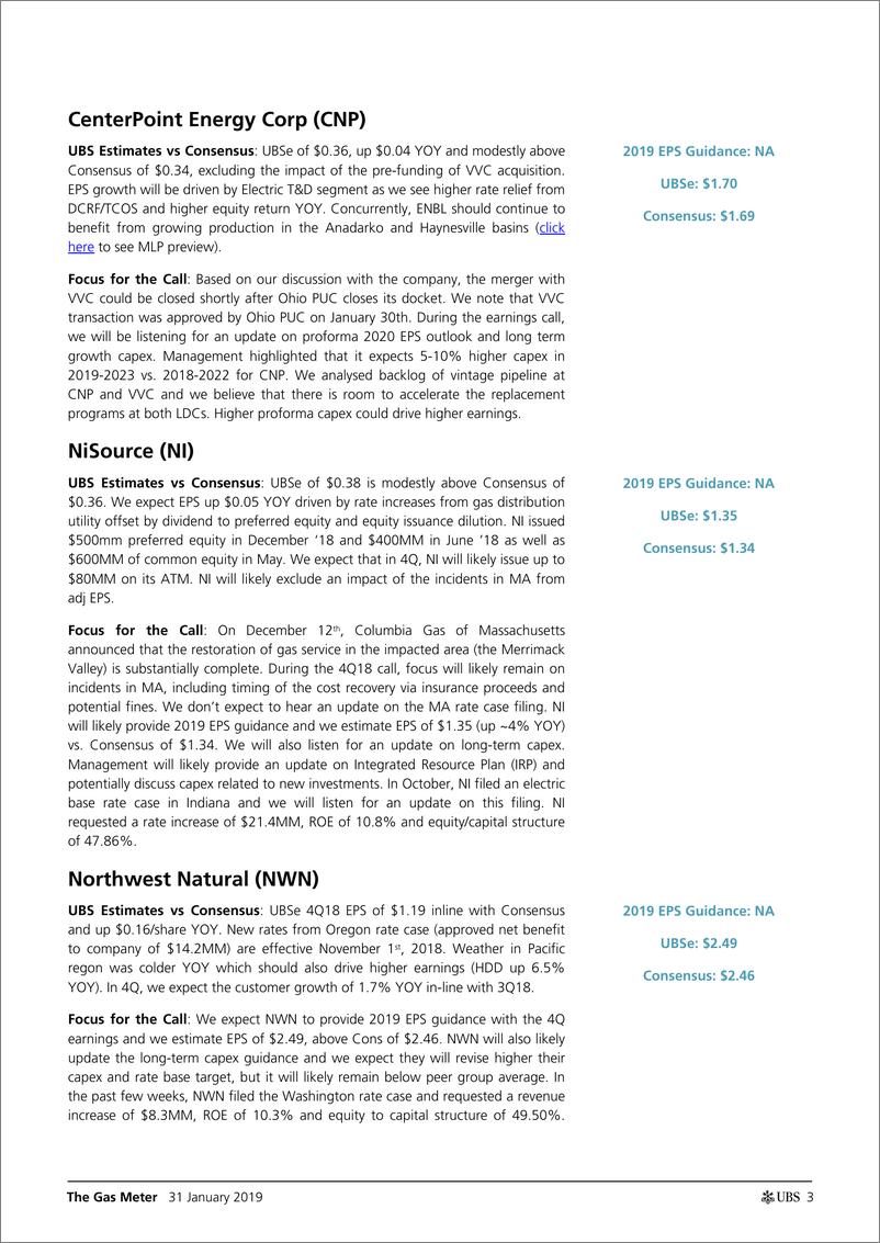 《瑞银-美股-公用事业行业-燃气公用事业2018年Q4盈利手册-2019.1.31-21页》 - 第4页预览图