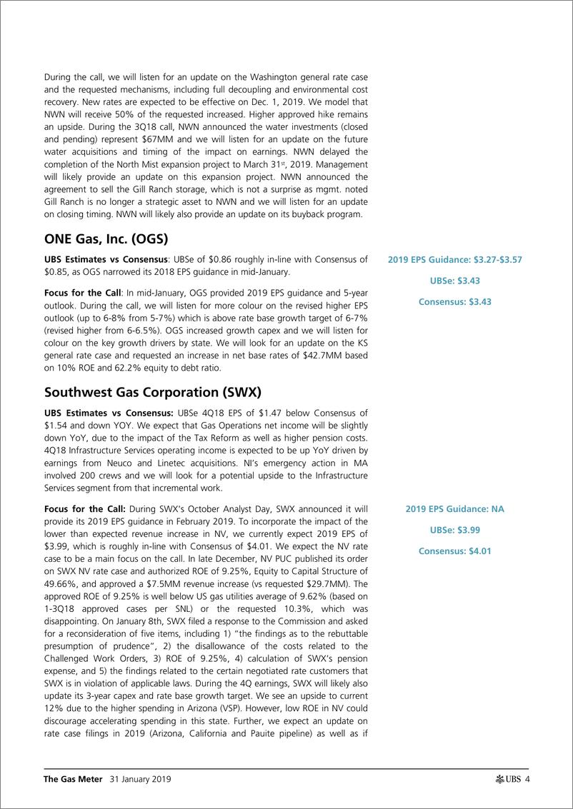《瑞银-美股-公用事业行业-燃气公用事业2018年Q4盈利手册-2019.1.31-21页》 - 第5页预览图