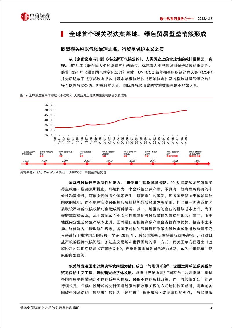 《碳中和系列报告之十一：“气候俱乐部”首枚棋子落地，全球气候政策博弈迈入新纪元-20230117-中信证券-28页》 - 第5页预览图