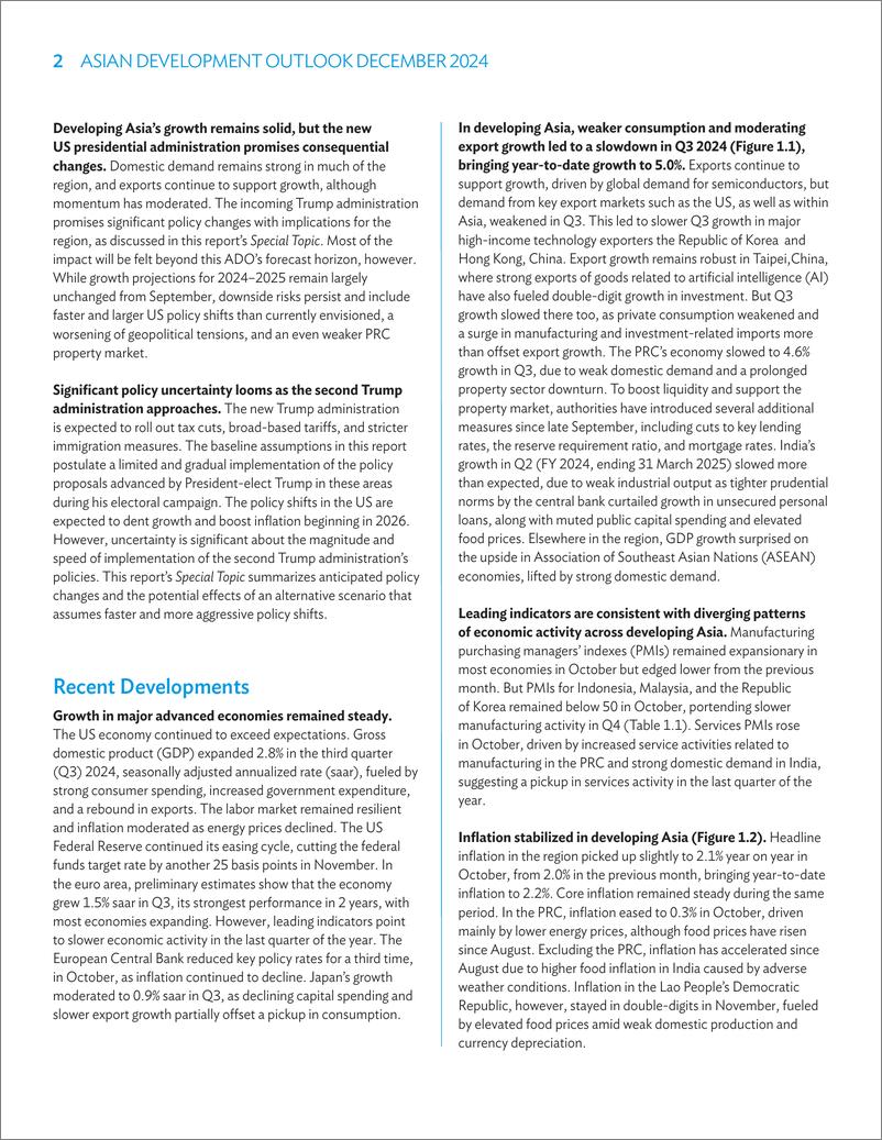 《2024年12月亚洲发展展望报告》 - 第2页预览图