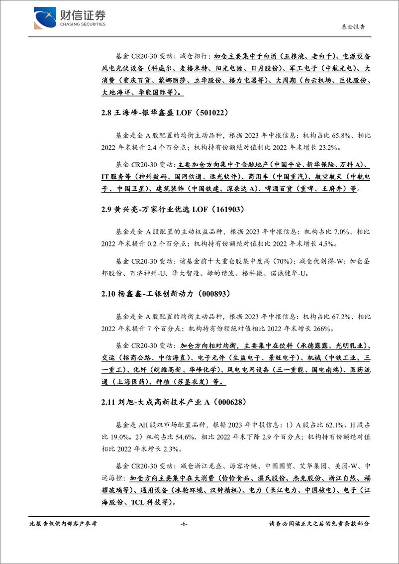 《基金深度报告：重点池内50只主动权益品种隐形重仓股跟踪-20230901-财信证券-17页》 - 第7页预览图