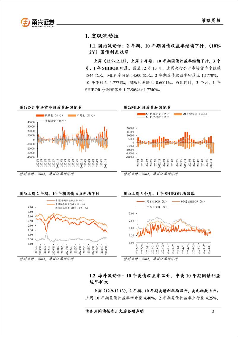 《流动性12月第2期：美债利率抬升，南下资金流向金融-241217-甬兴证券-10页》 - 第3页预览图