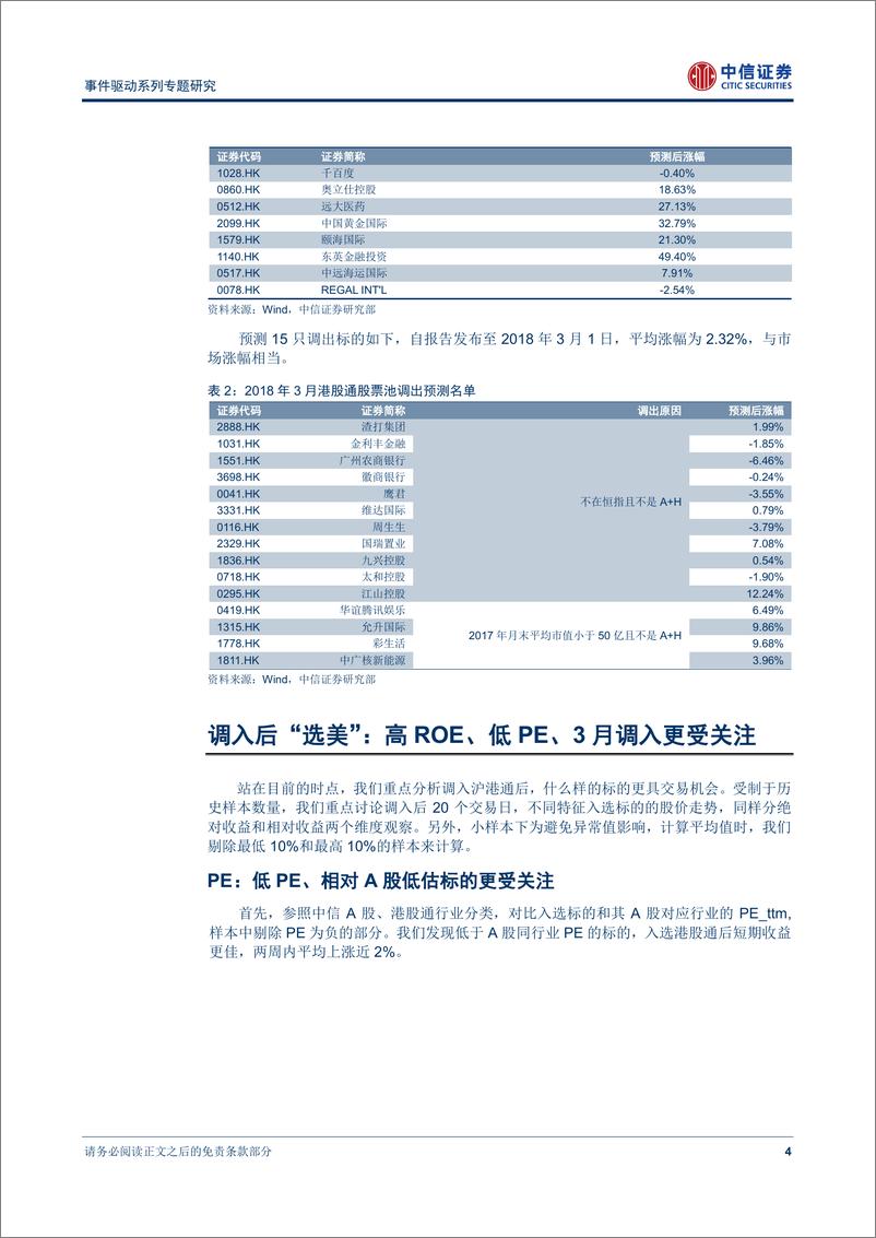 《中信证2018030事件驱动系列专题研究：港股通标的调整，调入调出判云泥，关注高盈利、新科技》 - 第7页预览图