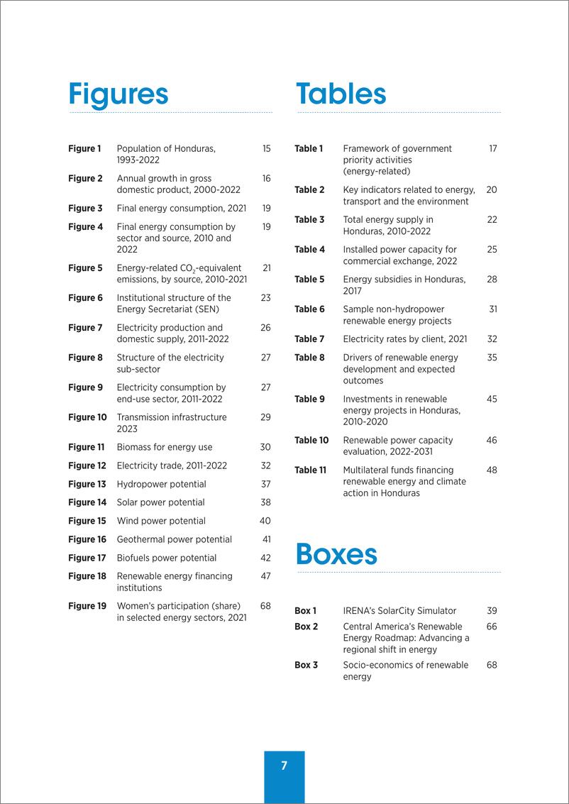 《2023可再生能源准备情况评估：洪都拉斯-IRENA》 - 第7页预览图