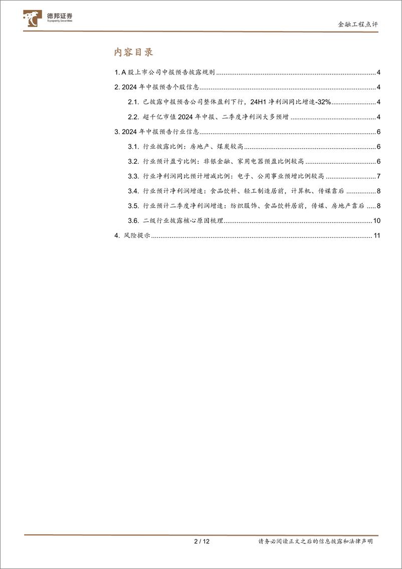 《金融工程点评：2024年中报预告点评-240717-德邦证券-12页》 - 第2页预览图