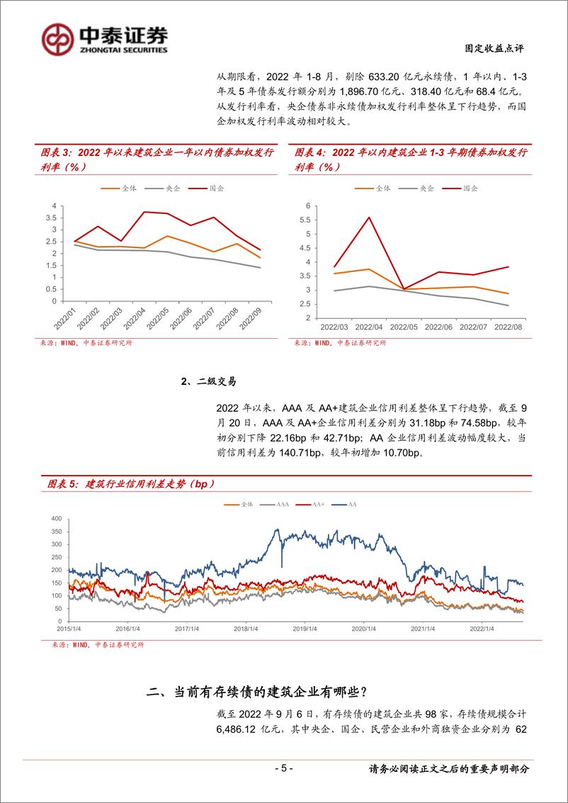 《固定收益点评：建筑企业过得怎么样？-20220922-中泰证券-17页》 - 第6页预览图