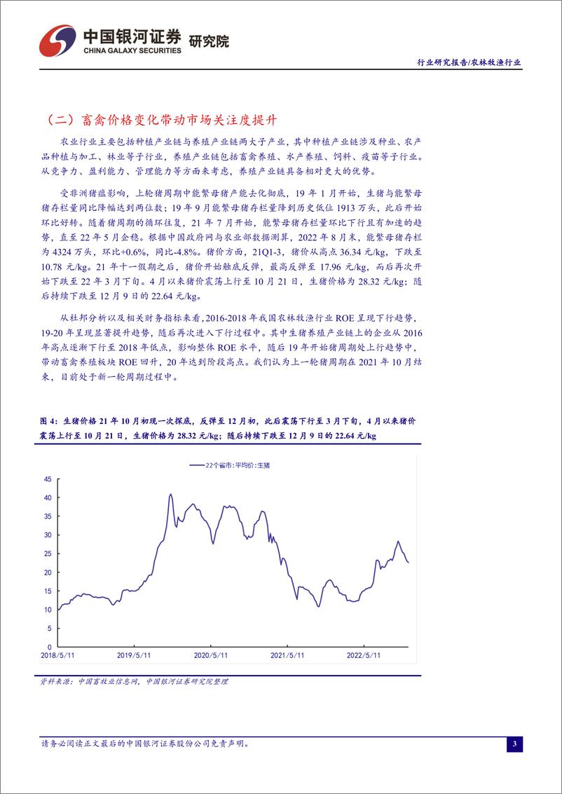 《农林牧渔行业12月行业动态报告：关注养殖产业链，周期变化酝酿中-20221226-银河证券-23页》 - 第5页预览图