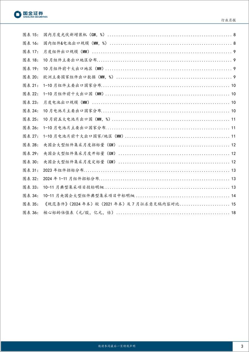 《电力设备与新能源行业光伏行业11月月度跟踪：内外需保持旺盛，关注部分环节价格拐点-241126-国金证券-21页》 - 第3页预览图