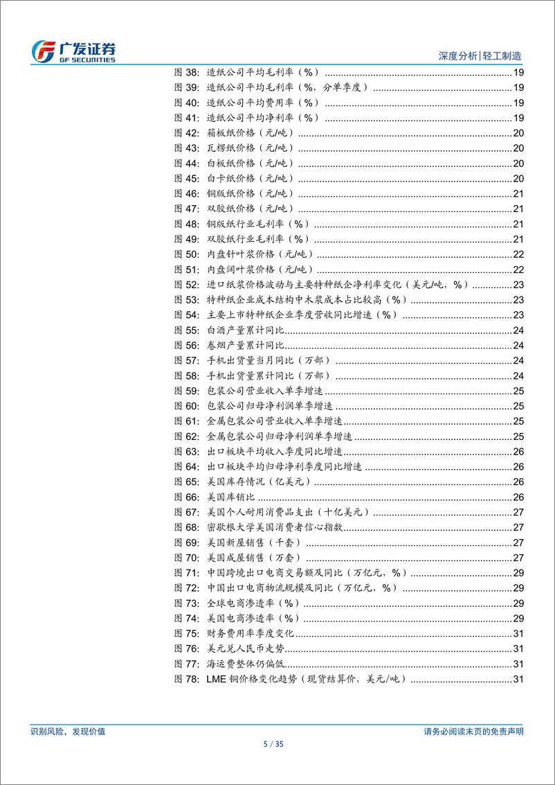 《轻工行业2023年报及2024年一季报总结：出口板块景气，内需龙头稳定、分红向好-240505-广发证券-35页》 - 第5页预览图