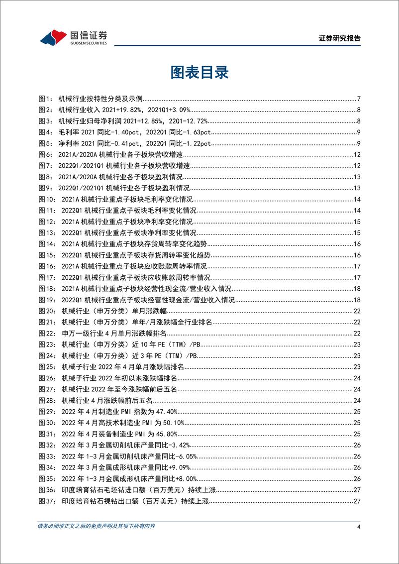 《机械行业2021&22Q1财报总结暨5月投资策略：行业增速放缓，把握高景气赛道和超跌优质个股投资机会-20220507-国信证券-35页》 - 第5页预览图