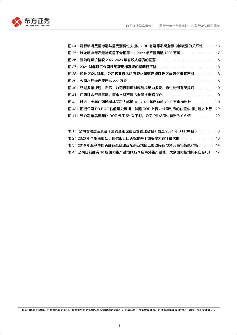 《玖龙纸业(02689.HK)浆纸一体化布局落地，包装纸龙头厚积薄发-241121-东方证券-25页》 - 第4页预览图