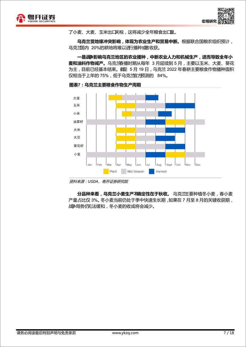 《【粤开宏观】全球粮食危机：表现、 成因及影响-20220607-粤开证券-18页》 - 第8页预览图