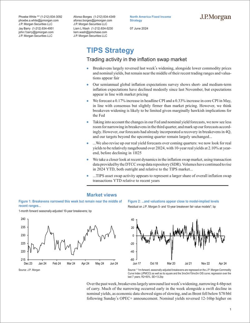 《JPMorgan Econ  FI-TIPS Strategy Trading activity in the inflation swap market-108619507》 - 第1页预览图