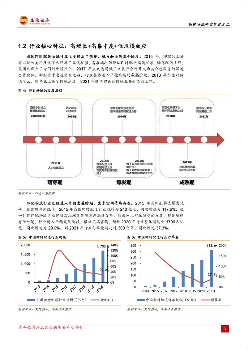 《交通运输行业快递物流研究笔记之二：即时配送市场是否已成红海-20210618-西南证券-23页》 - 第8页预览图