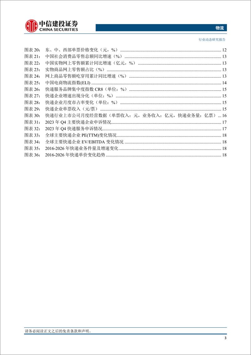 《物流行业：3月快递业务量预计同比增长约25.6%25，极兔速递Q1件量同比增长近五成-240414-中信建投-23页》 - 第4页预览图