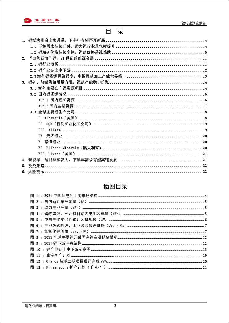 《锂行业深度报告：“白色石油”前景广阔，需求旺盛助力行业再上新台阶-20220727-东莞证券-24页》 - 第3页预览图