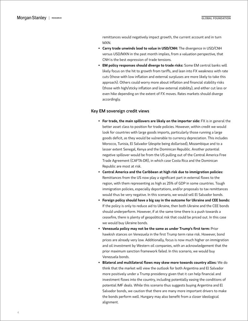 《Morgan Stanley Fixed-EM Fixed Income Strategy  Global Economics US Election Imp...-110151547》 - 第4页预览图