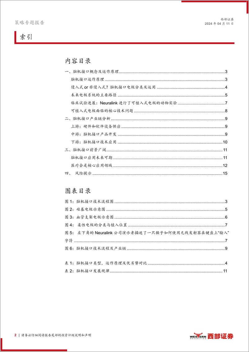 《风口洞察·脑机接口系列(一)-脑机接口：让大脑连接未来-240411-西部证券-16页》 - 第2页预览图