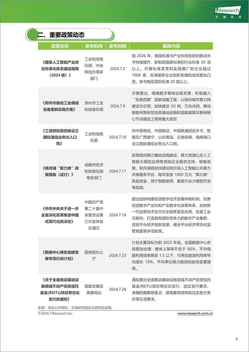 《艾瑞咨询_云服务行业动态及热点研究月报-2024年7月》 - 第7页预览图