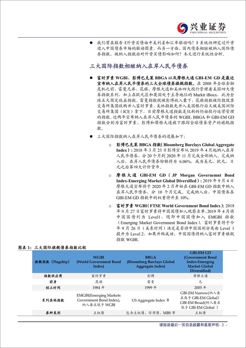 《外资买债的逻辑系列二：如何看待中国债市纳入国际指数？-20190923-兴业证券-16页》 - 第3页预览图