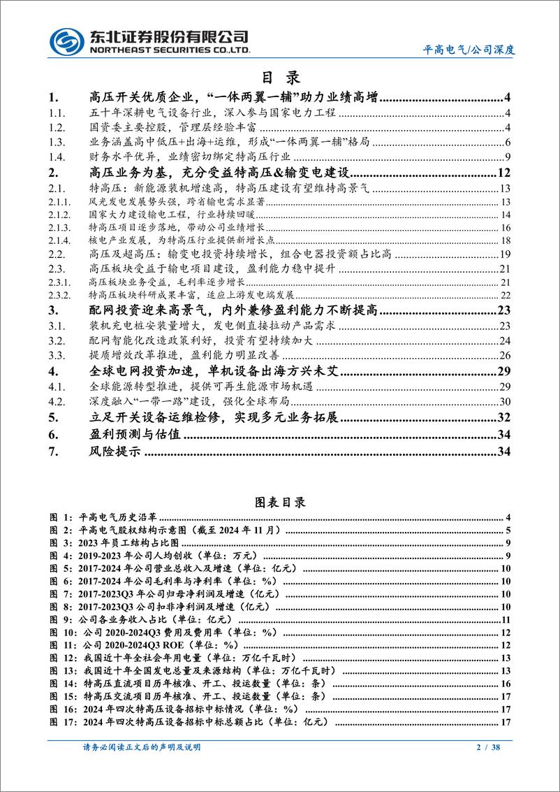 《平高电气(600312)高压开关优质企业，四大板块驱动业绩高增-241230-东北证券-38页》 - 第2页预览图