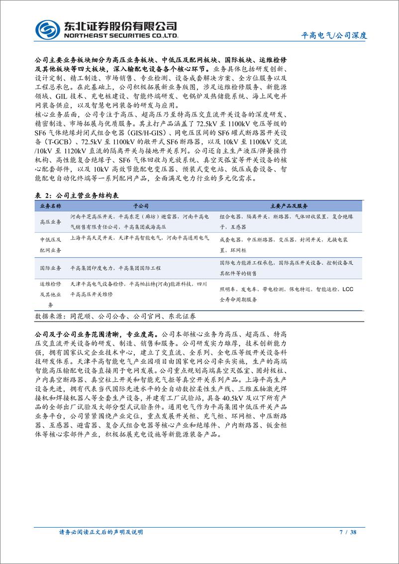 《平高电气(600312)高压开关优质企业，四大板块驱动业绩高增-241230-东北证券-38页》 - 第7页预览图