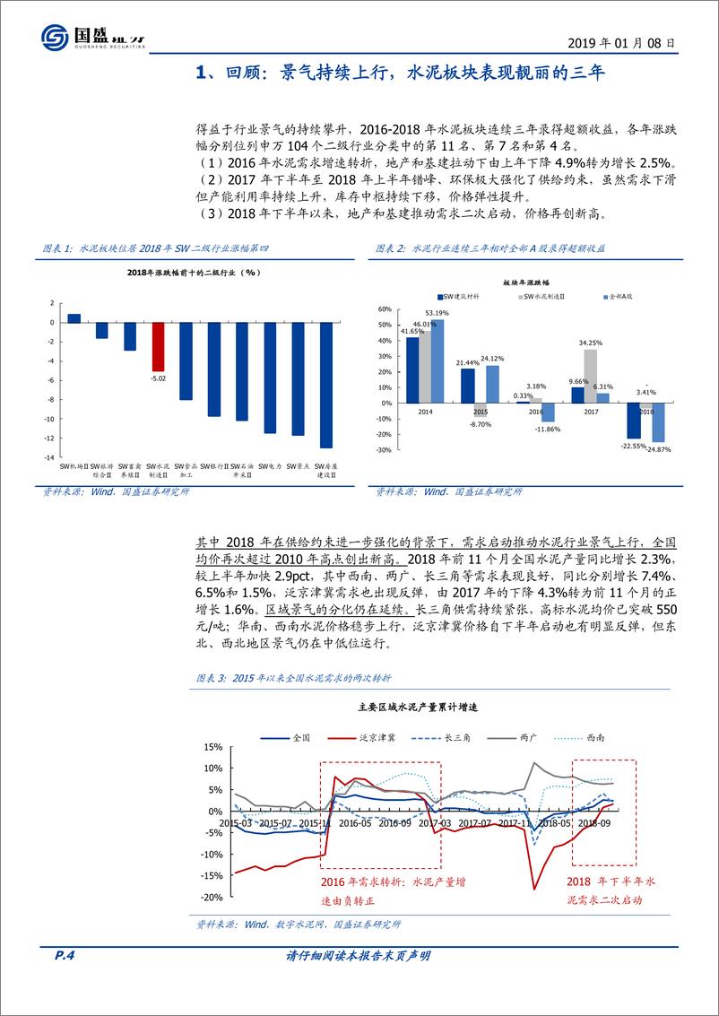 《水泥制造行业2019年投资策略：周期往复，看好京津冀水泥-20190108-国盛证券-30页》 - 第5页预览图