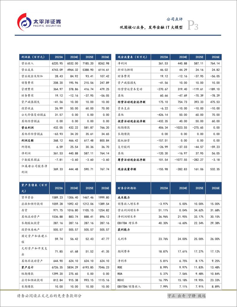 《2024年05月17日更新-巩固核心业务，发布金融IT大模型》 - 第3页预览图