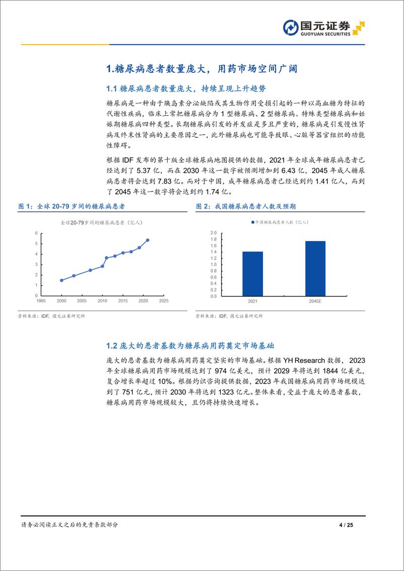 《胰岛素行业深度报告：集采出清%2b出海战略，胰岛素行业迎来新发展-241224-国元证券-25页》 - 第4页预览图