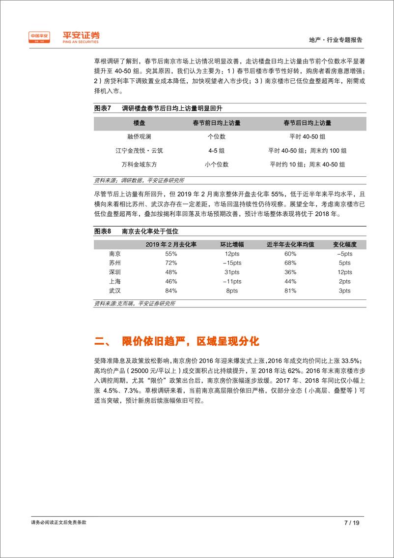 《地产行业城市草根调研系列报告之九：南京篇，节后楼市回温，2019或好于2018-20190325-平安证券-19页》 - 第8页预览图