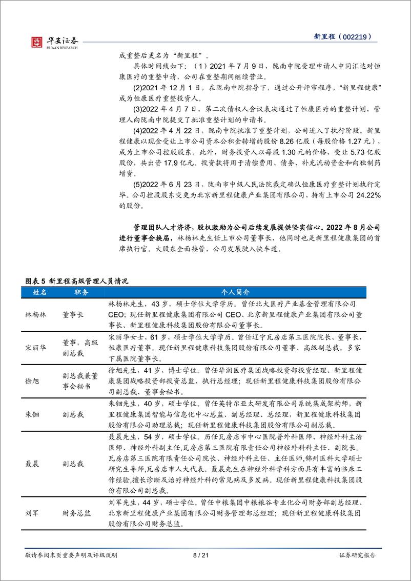 《华安证券-新里程-002219-综合医疗集团领跑者，资产注入节奏明确》 - 第8页预览图