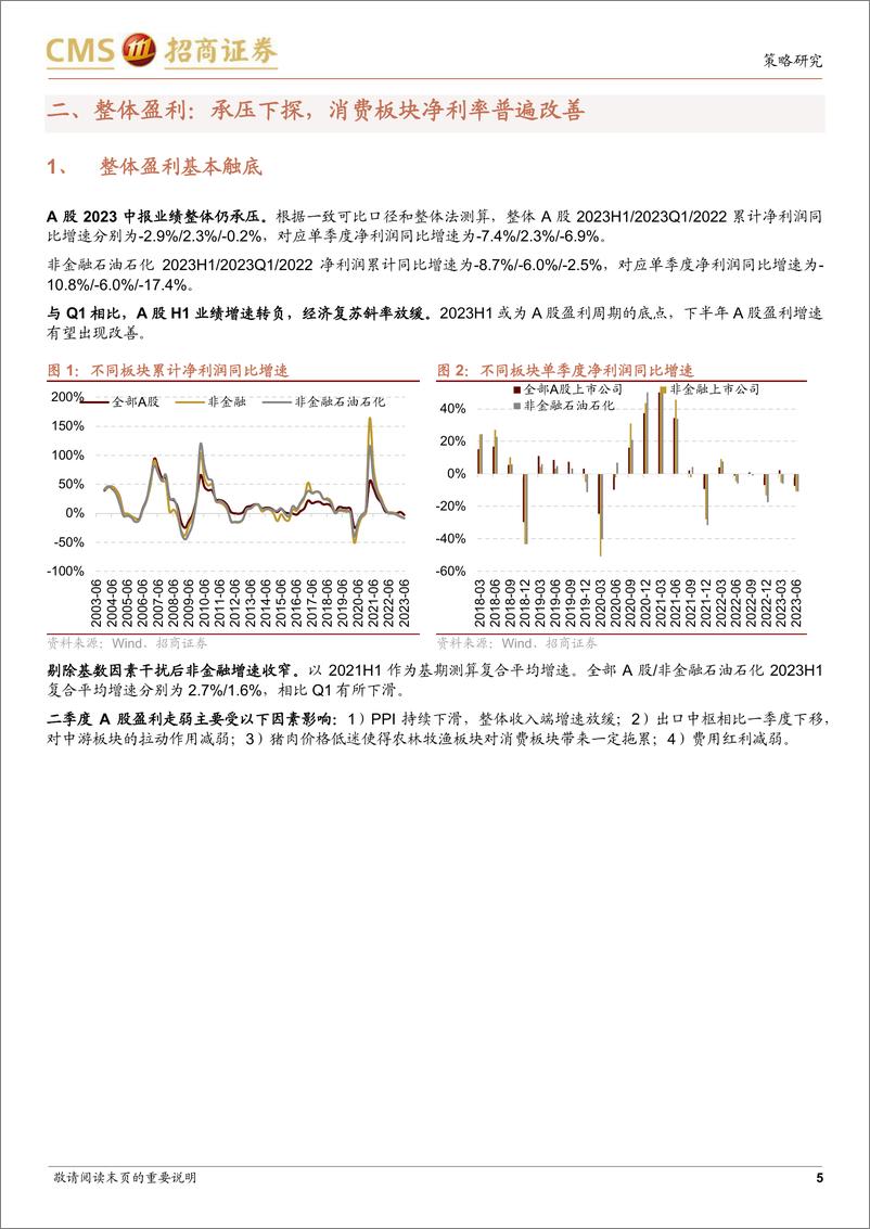 《A股2023年中报深度分析二：基于2023年中报的行业景气度评估-20230910-招商证券-22页》 - 第6页预览图