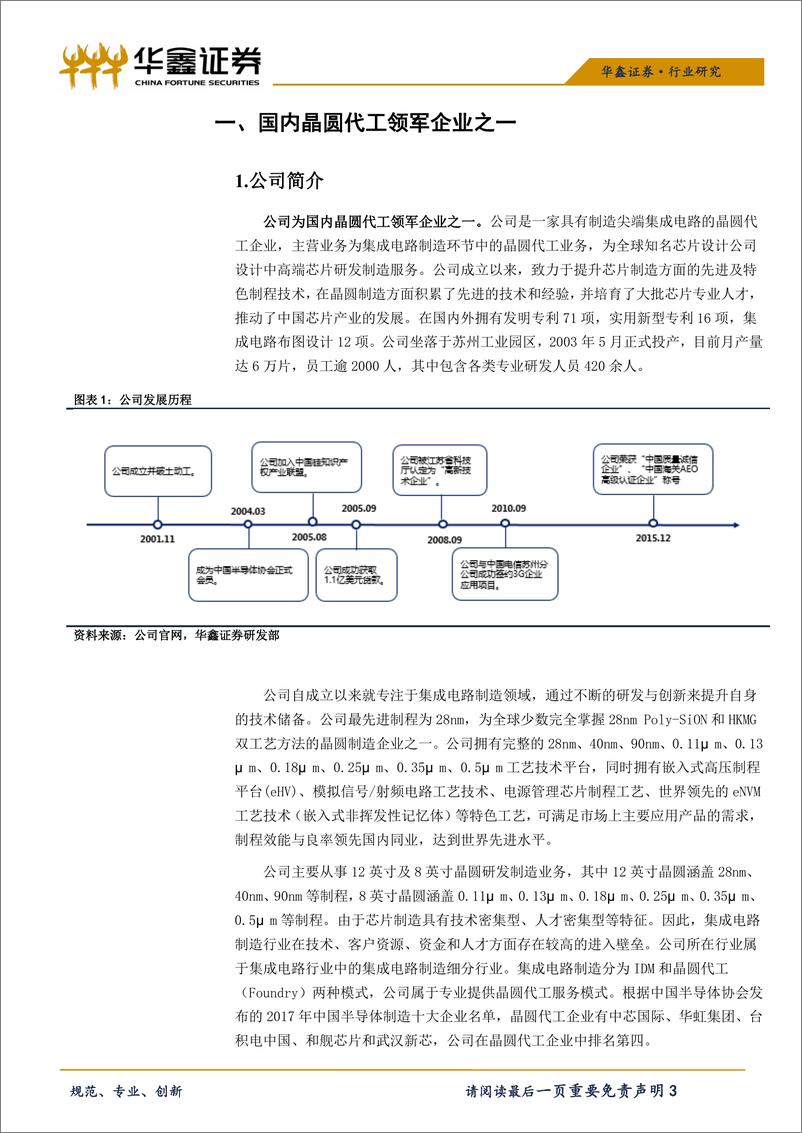 《电子行业科创板半导体系列之四：和舰芯片-20190417-华鑫证券-15页》 - 第4页预览图