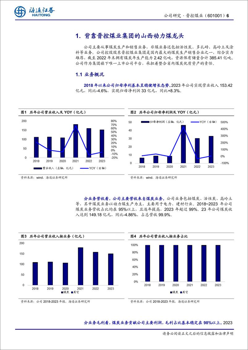 《晋控煤业(601001)山西动力煤龙头，未来仍极具潜力-240820-海通证券-21页》 - 第6页预览图