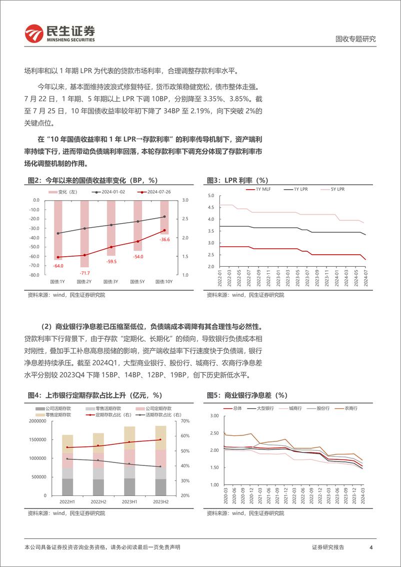 《利率专题：如何看待新一轮存款“降息”？-240730-民生证券-16页》 - 第4页预览图