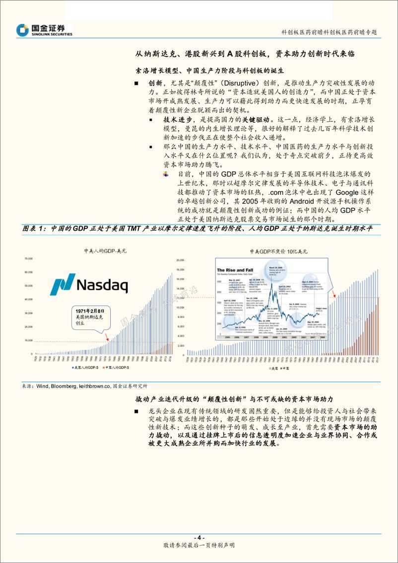 《科创板医药行业前瞻专题：从纳斯达克、港交所之创新制度和估值体系，前瞻科创板之医药布局-20190302-国金证券-24页》 - 第5页预览图