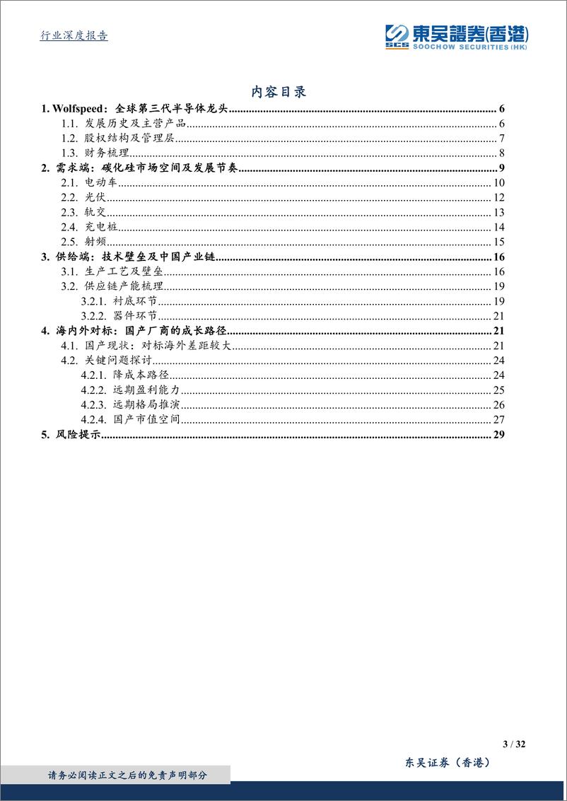 《碳化硅行业海外观察系列一：从wolfspeed发展看碳化硅国产化-20220314-东吴证券（香港）-32页》 - 第4页预览图