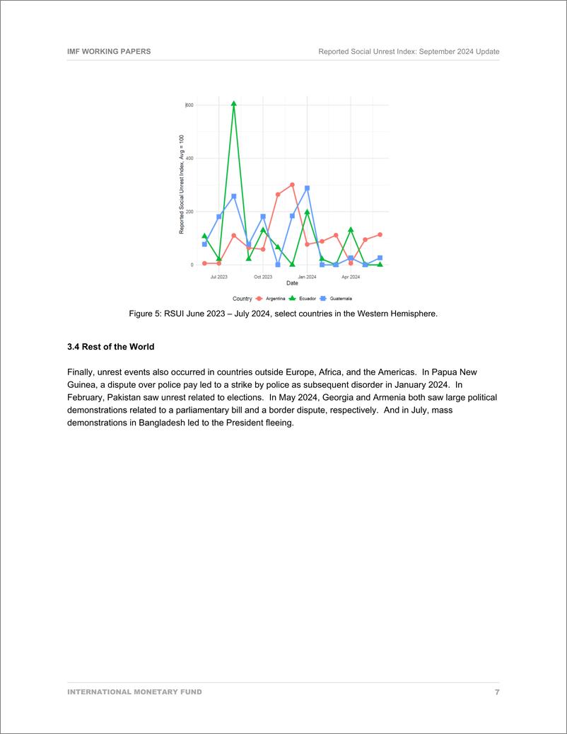 《IMF-报告的社会动荡指数：2024年9月更新（英）-10页》 - 第7页预览图