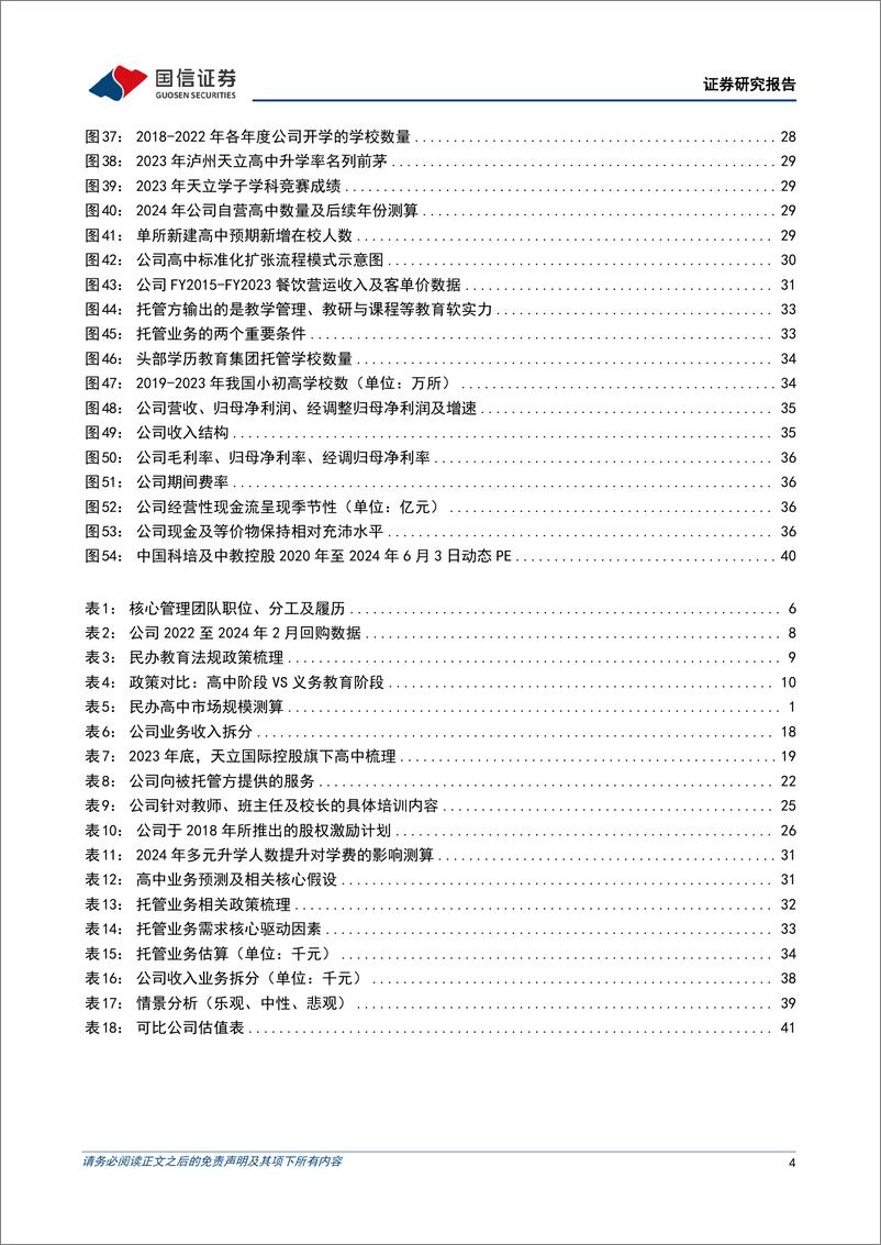 《天立国际控股(01773.HK)民办K12学历教育转型先锋，聚焦高中业务再谋新发展-240612-国信证券-46页》 - 第4页预览图