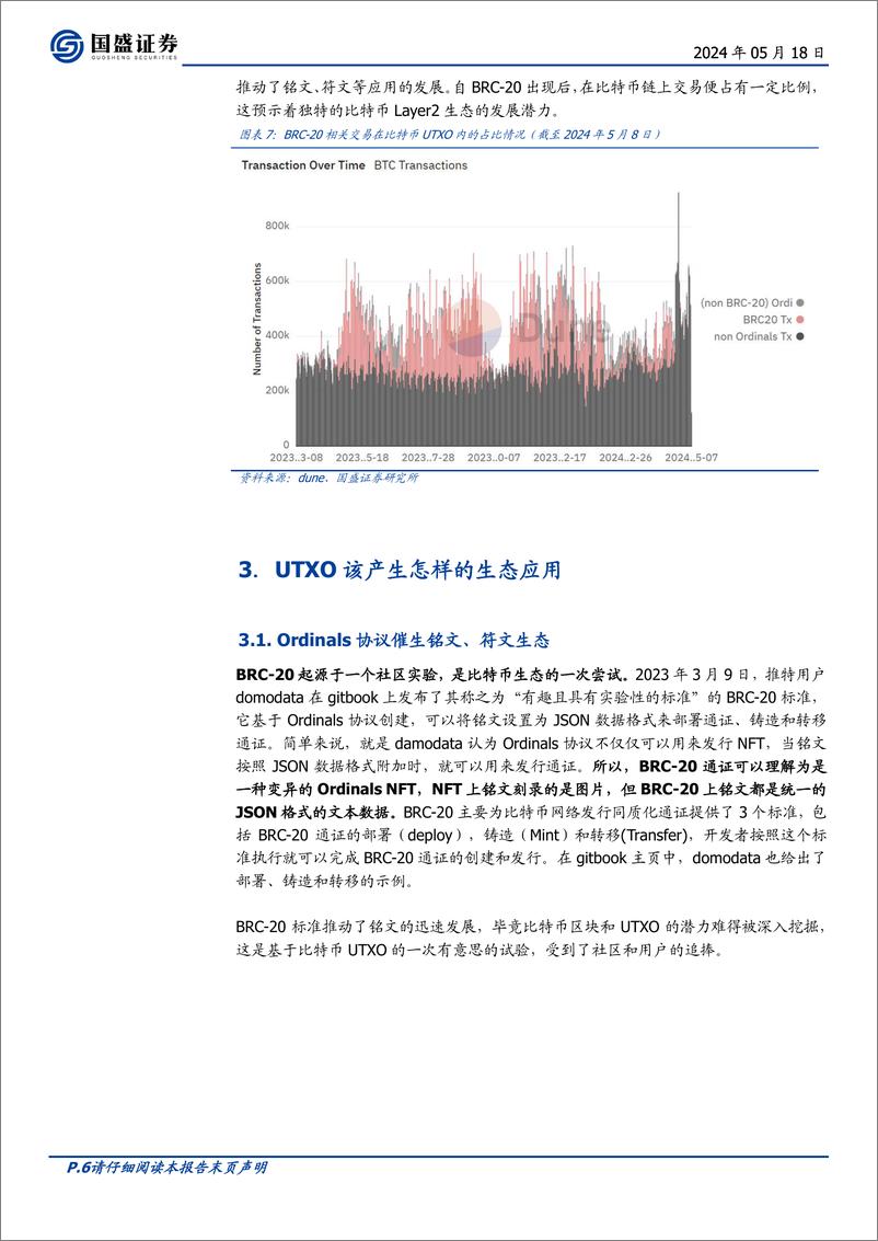 《区块链行业深挖UTXO：比特币生态不一样的期待-240518-国盛证券-12页》 - 第6页预览图