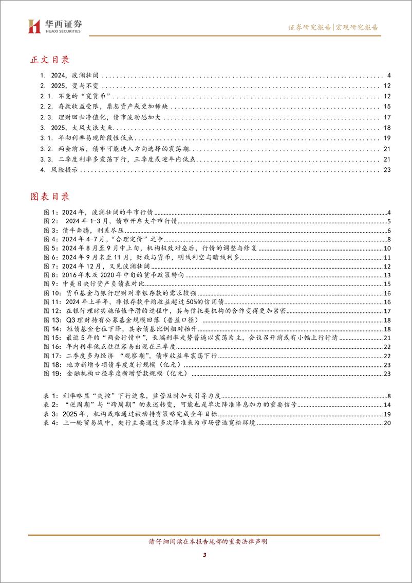 《2025年展望系列之七：2025利率，大风大浪大鱼-241231-华西证券-25页》 - 第3页预览图