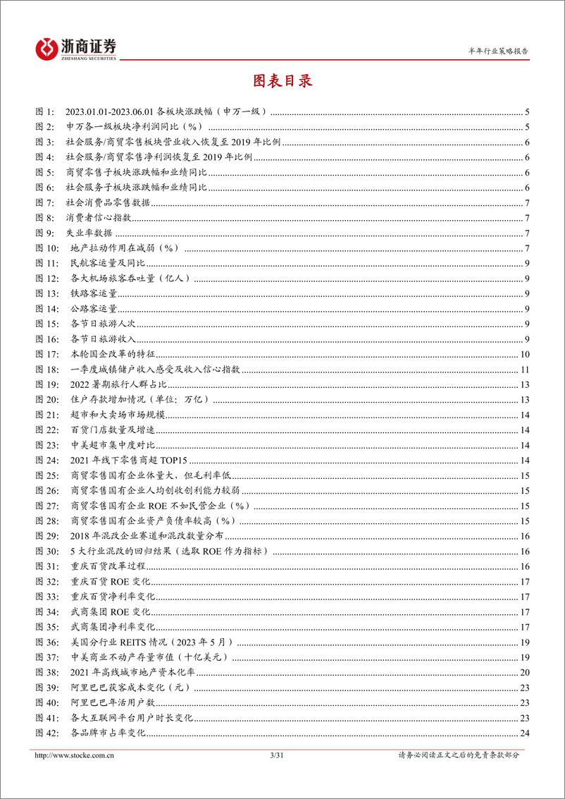 《社会服务行业2023中期策略：高景气度、结构调整及政策变化-20230620-浙商证券-31页》 - 第4页预览图