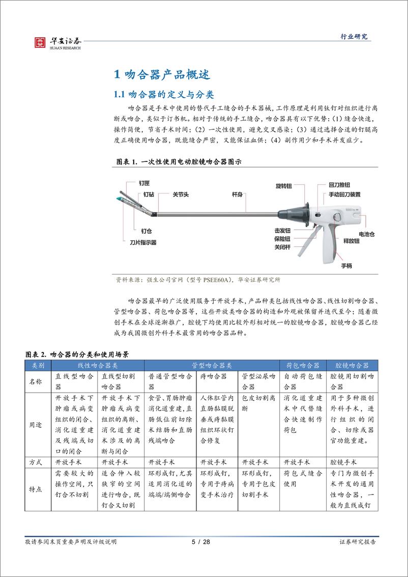 《医药生物行业深度报告：稳中求进，微创时代铸就百亿吻合器市场-20221103-华安证券-28页》 - 第6页预览图