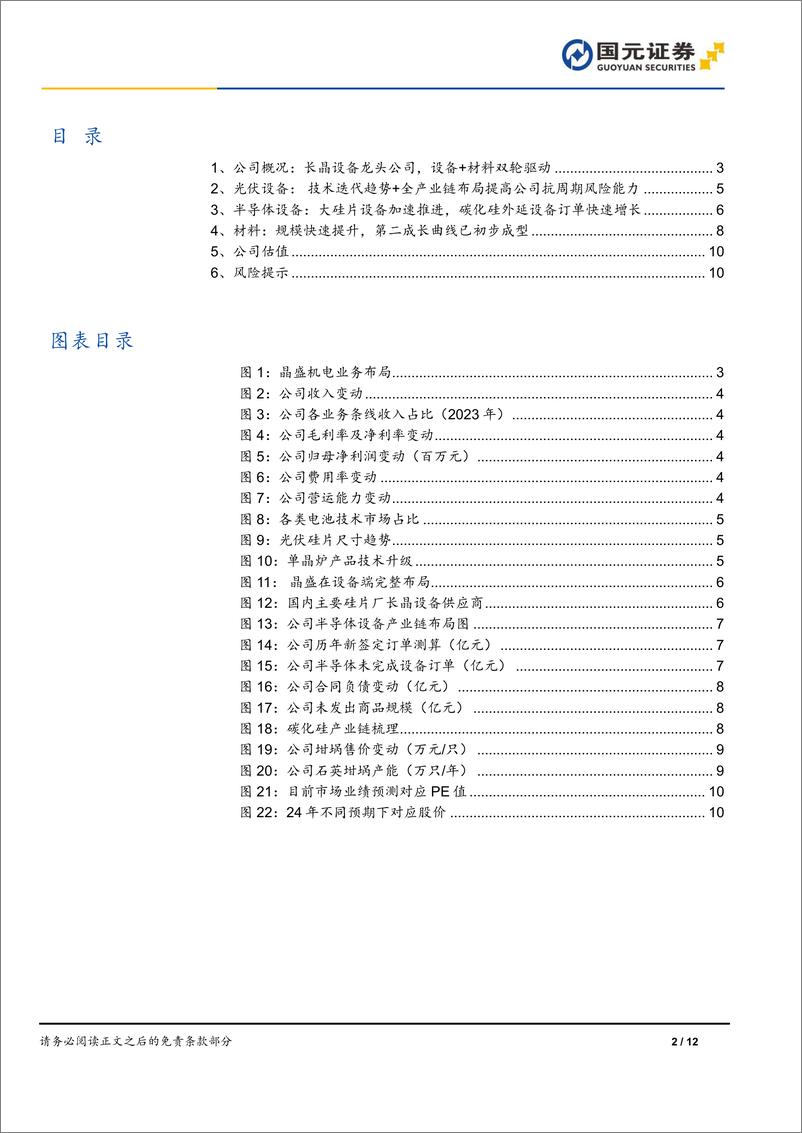 《晶盛机电-300316.SZ-公司首次覆盖报告：长晶设备龙头公司，设备＋材料共驱发展-20240612-国元证券-12页》 - 第2页预览图