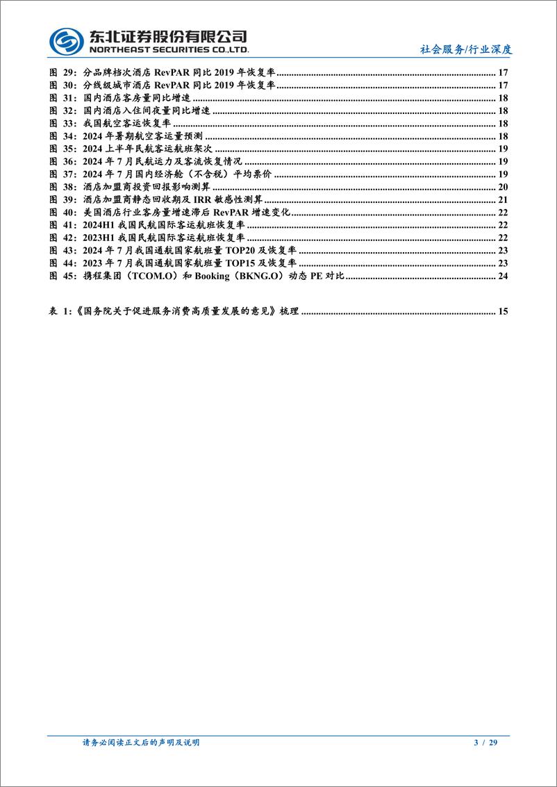 《社会服务行业酒店及OTA专题：海外龙头增速下行，关注国内边际改善趋势-240813-东北证券-29页》 - 第3页预览图