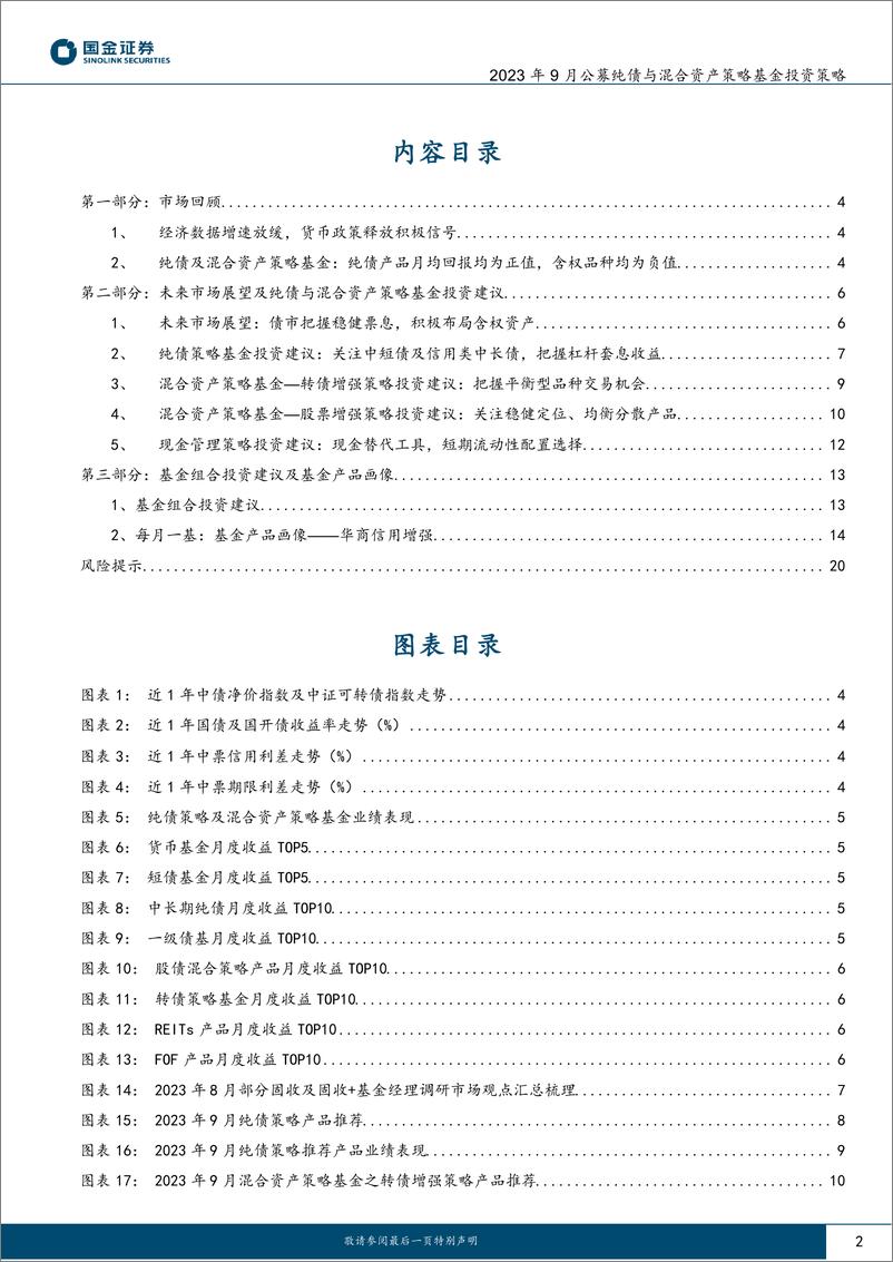 《2023年9月公募纯债与混合资产策略基金投资策略：把握政策边际变化，稳健票息&权益均衡-20230904-国金证券-21页》 - 第3页预览图