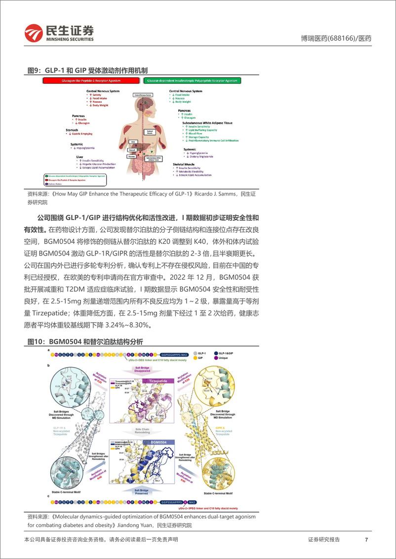 《博瑞医药(688166)深度报告：原料药制剂一体化龙头，双靶点GLP1GIP新药极具潜力-240802-民生证券-31页》 - 第7页预览图