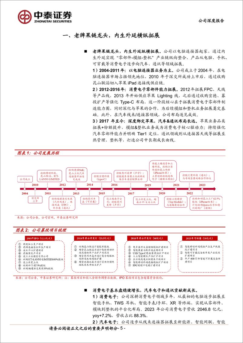 《立讯精密(002475)俊鸟与凤凰同飞，AI%2b助力果链龙头再出发-240523-中泰证券-33页》 - 第5页预览图